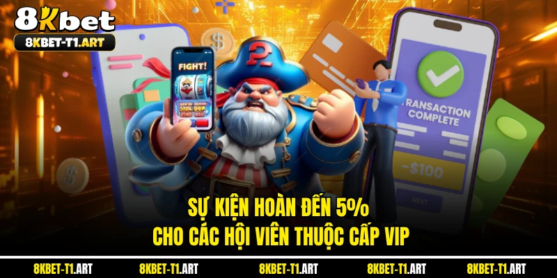 Sự kiện hoàn đến 5% cho các hội viên thuộc cấp VIP